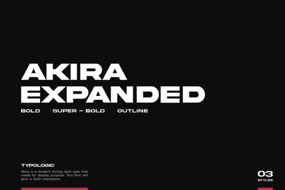 Akira Expanded: A Modern Sans Serif Font for Bold Branding