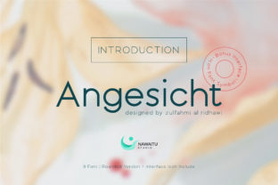 Angesicht: A Modern Sans Serif Font for Small Business Branding