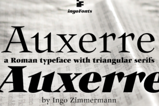 Auxerre: A Modern Serif Font for Editorial Elegance