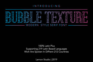 Bubble Texture: A Modern Decorative Font for Editorial Design