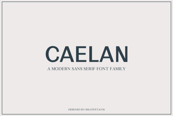 Calean Family: A Modern Sans Serif Font for Craft Creations