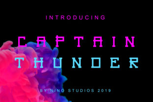 Captain Thunder: A Serif Font for Handmade Creativity