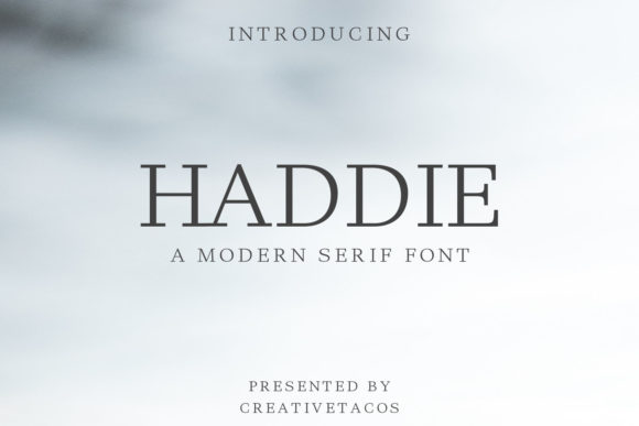 Haddie Family Serif Font for Handmade Creations