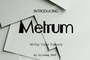 Metrum: A Modern Sans Serif Font for Better Reading Experiences