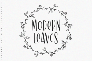 Modern Leaves Font for Web Design Projects