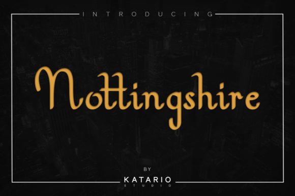 Nottingshire: A Modern Serif Font with Medieval Charm