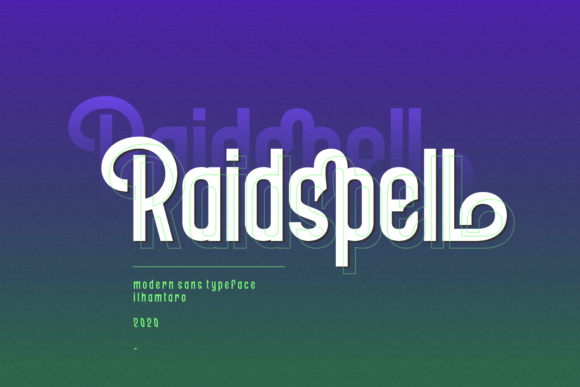 Raidspell: A Modern Sans Serif Font for Branding Magic