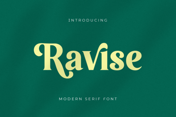 Ravise: A Serif Font That Elevates Handmade Creations