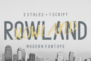 Rowland Family: A Modern Font for Handmade Creations
