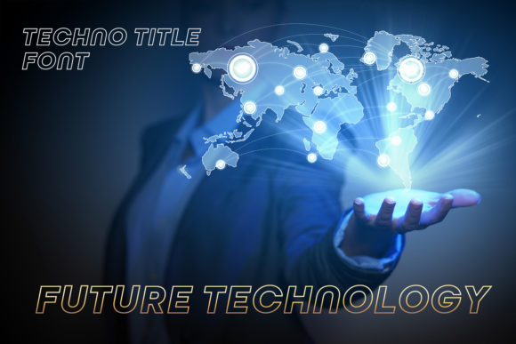 Techno Title: A Modern Sans Serif Font for Editorial Projects