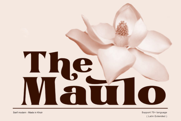 The Maulo: A Bold Serif Font for Polished Branding