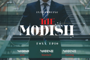 The Modish: A Modern Font Trio for Clean, Bold Design