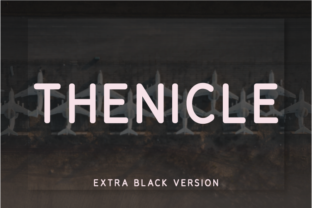 Thenicle Extra Black in Real-World Design