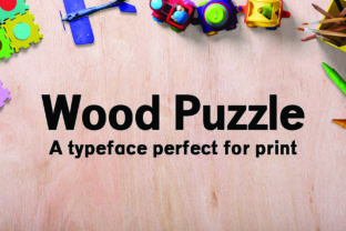 Wood Puzzle Font for Modern Web Design